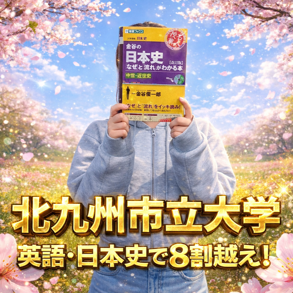 【合格体験記】共テ英語RLと日本史で8割！北九州市立大学に見事合格！