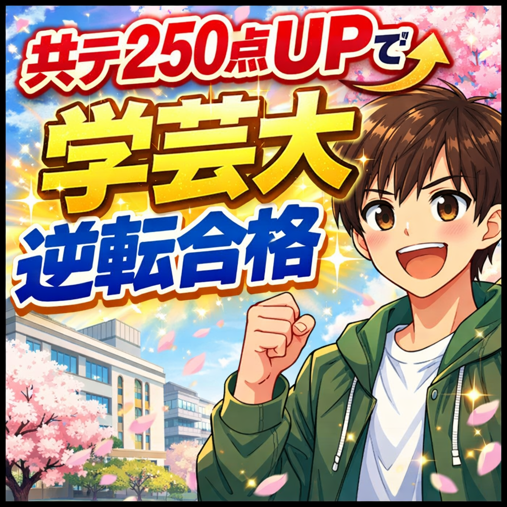 【2026年合格体験記】共テ250点UPで学芸大逆転合格✨
