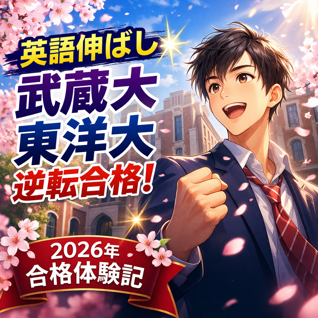 【2026年合格体験記】英語伸ばし武蔵東洋に逆転合格✨