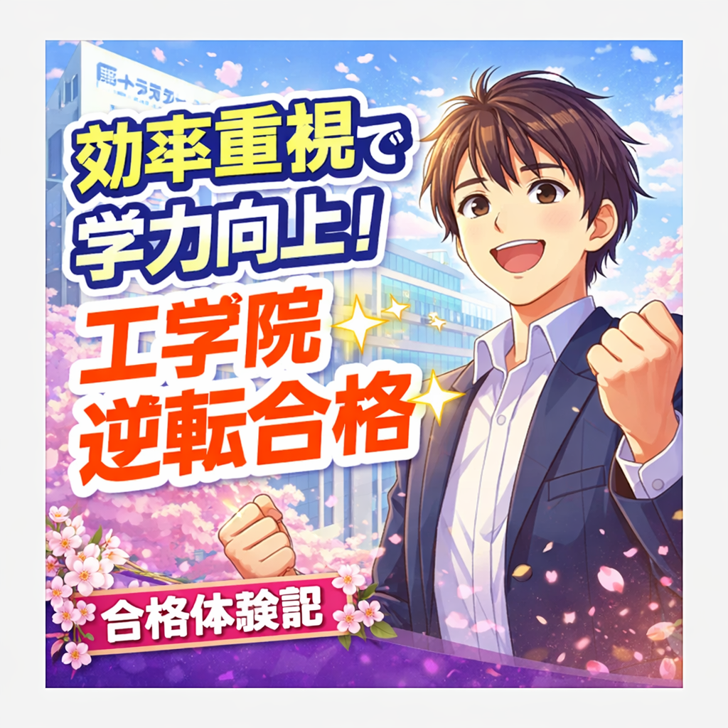 【2026合格体験記】英語克服し工学院大に逆転合格✨