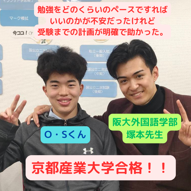 【一般入試合格体験記】京都産業大学へ合格したOくんの話