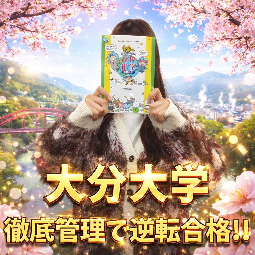 【合格体験記】武田塾の徹底管理で大分大学に逆転合格！