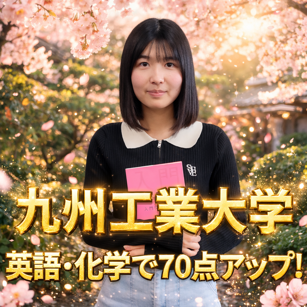 【合格体験記】英語・化学で70点アップして九州工業大学に逆転合格！