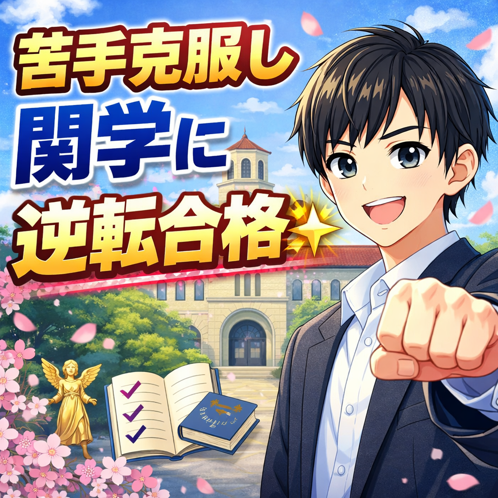 【2026年合格体験記】苦手克服し関学に逆転合格✨