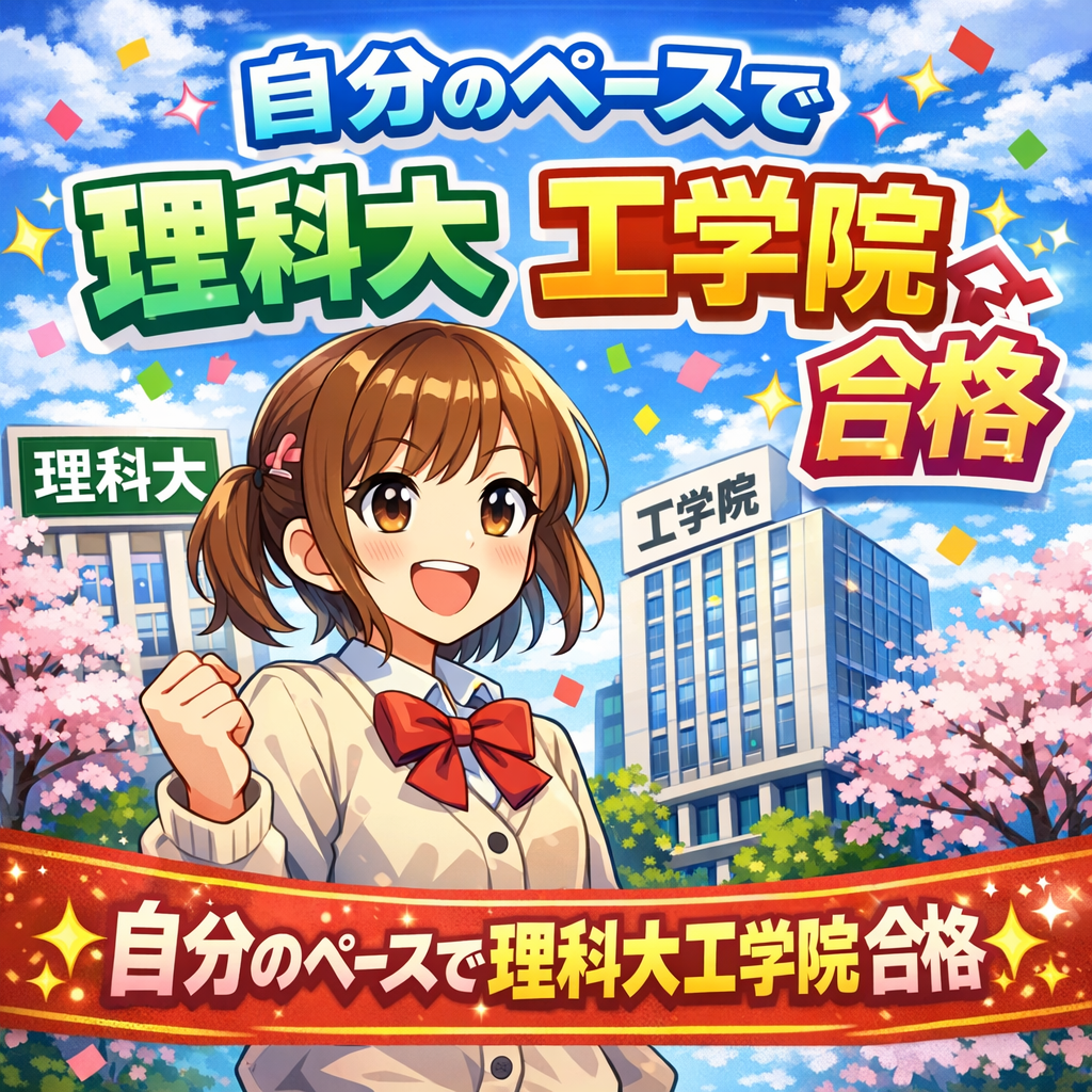 【2026年合格体験記】自分のペースで理科大・工学院合格✨