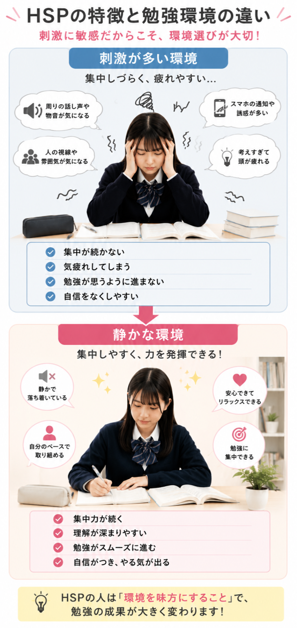 HSPの特徴と勉強環境