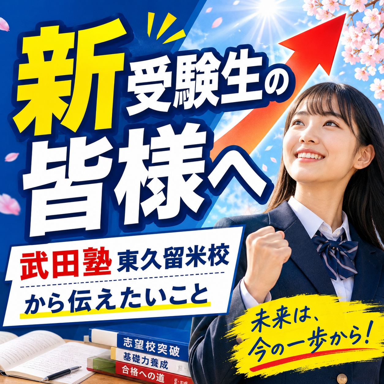【新受験生の皆様へ】武田塾東久留米校から伝えたいこと