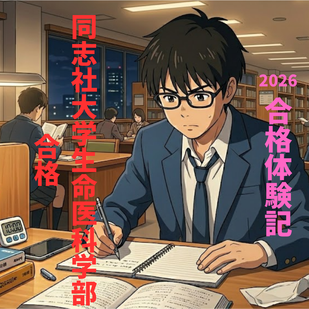 同志社大学生命医科学部に合格！【合格体験記】宿題を確実にこなし続けて逆転合格！