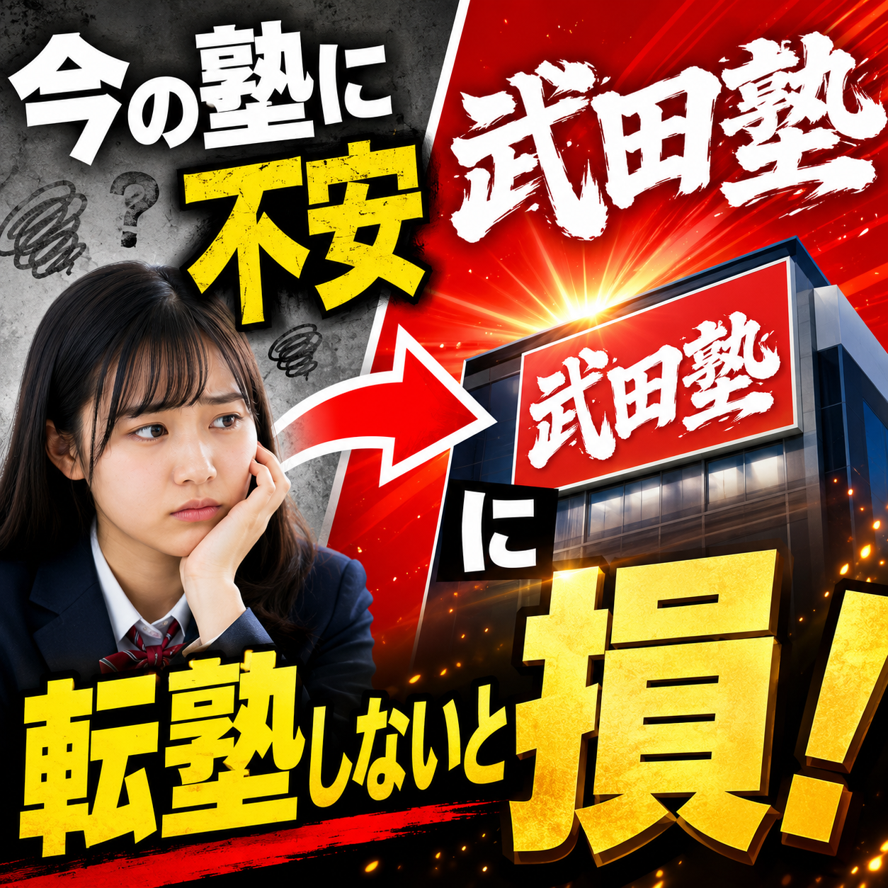 【今の塾に不安がある方】武田塾に転塾しないと損！