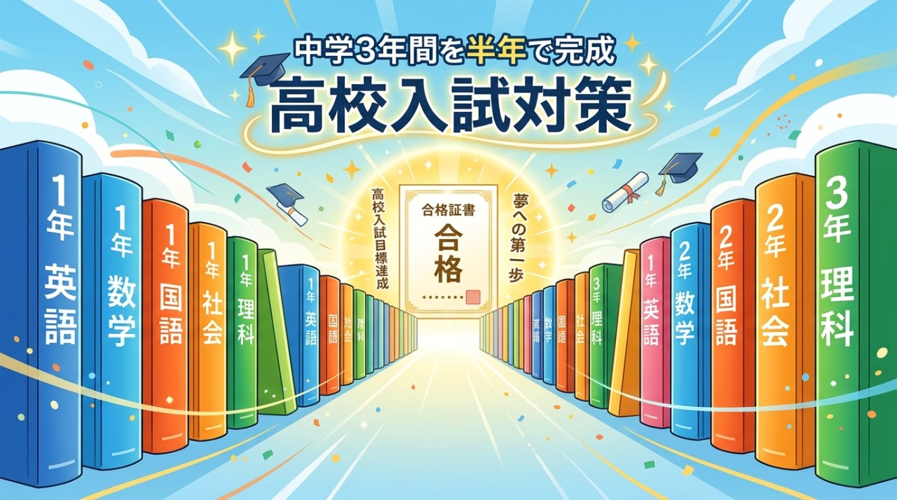 橋本市の中学生へ｜武田塾橋本駅前校なら中学範囲を半年で完成