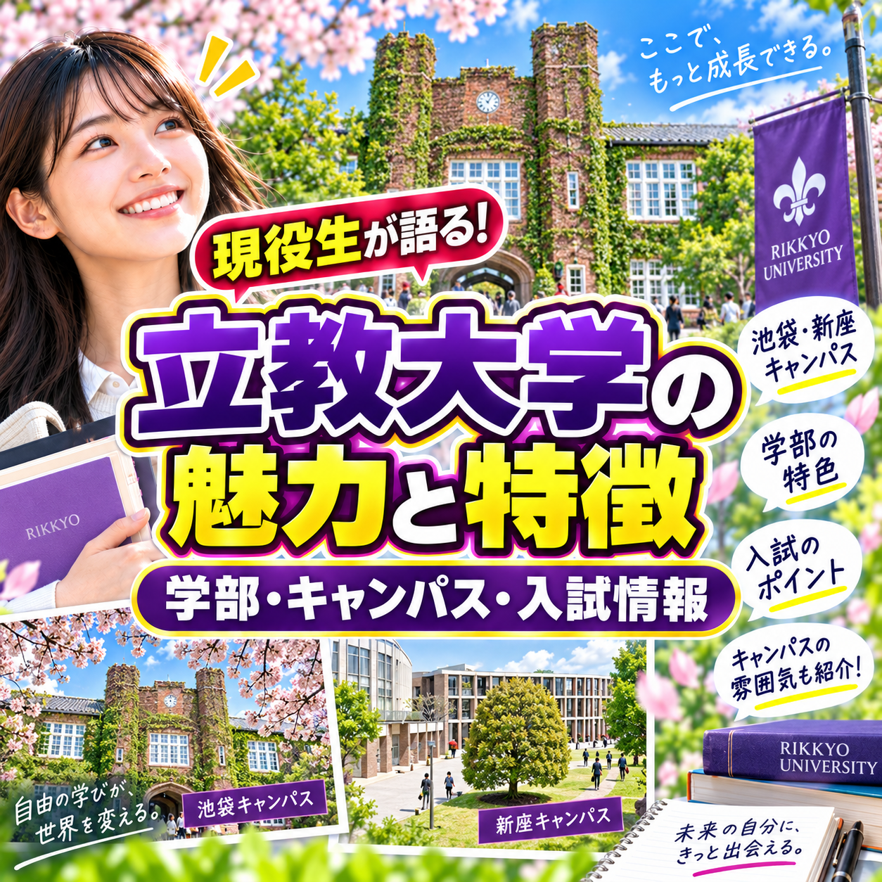 現役生が語る立教大学の魅力と特徴！学部・キャンパス・入試情報