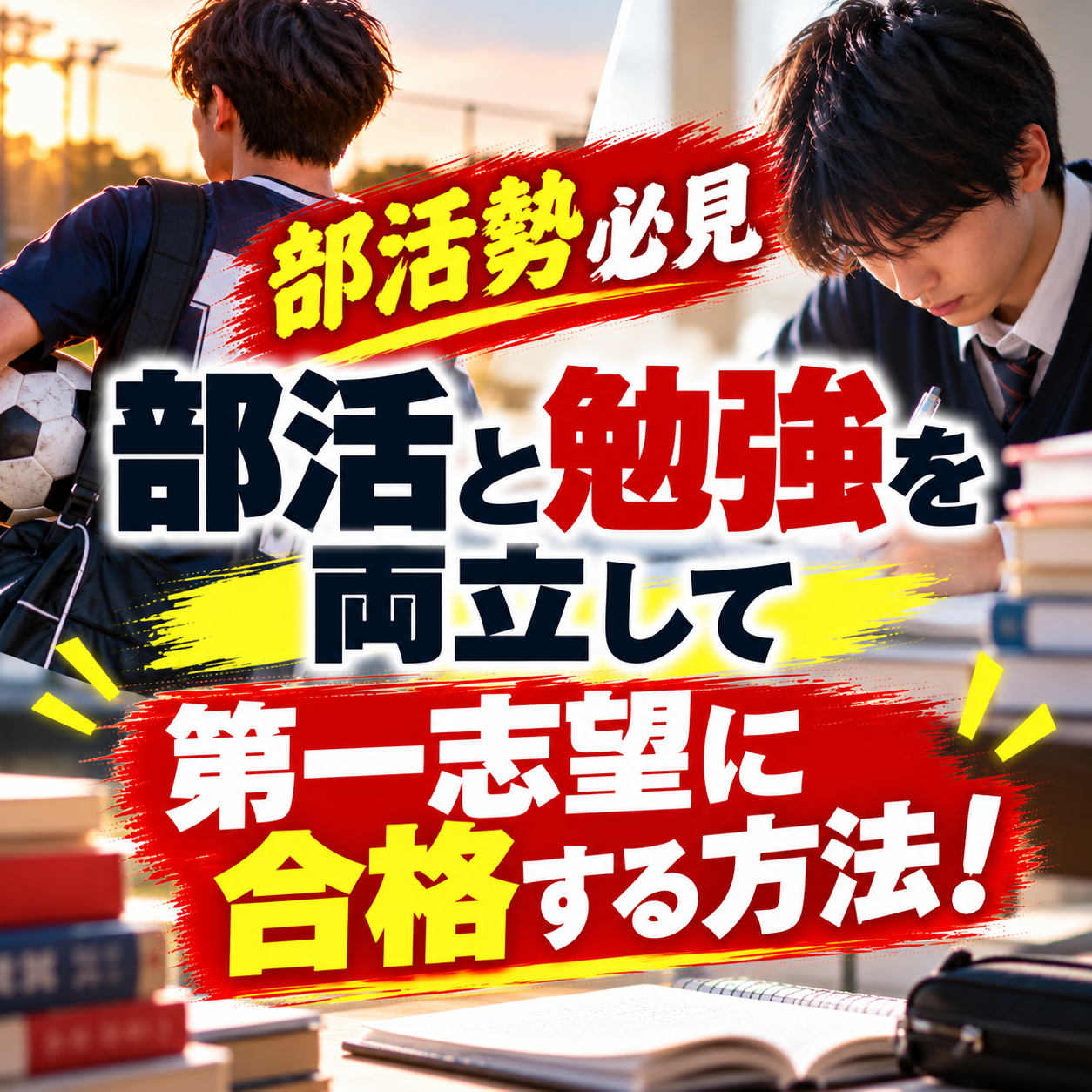【部活勢必見】部活と勉強を両立して第一志望に合格する方法！