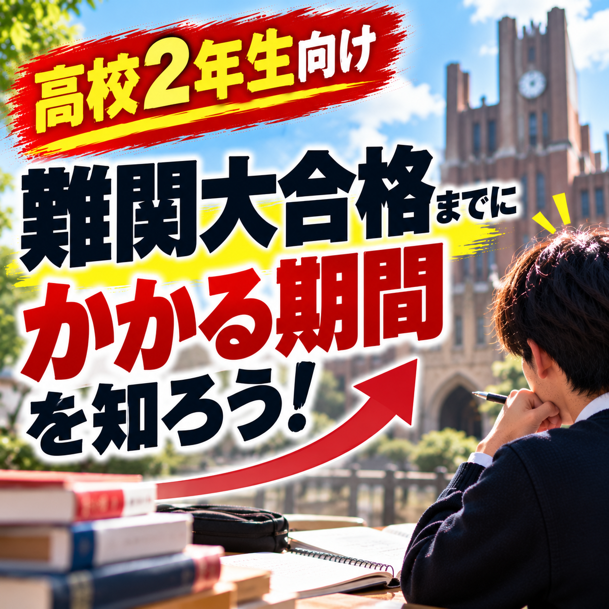 【高校2年生向け】難関大合格までにかかる期間を知ろう！