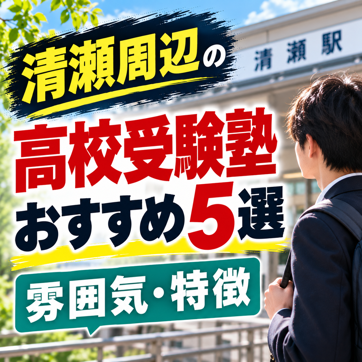 清瀬周辺の高校受験塾おすすめ5選を徹底紹介 | 雰囲気・特徴