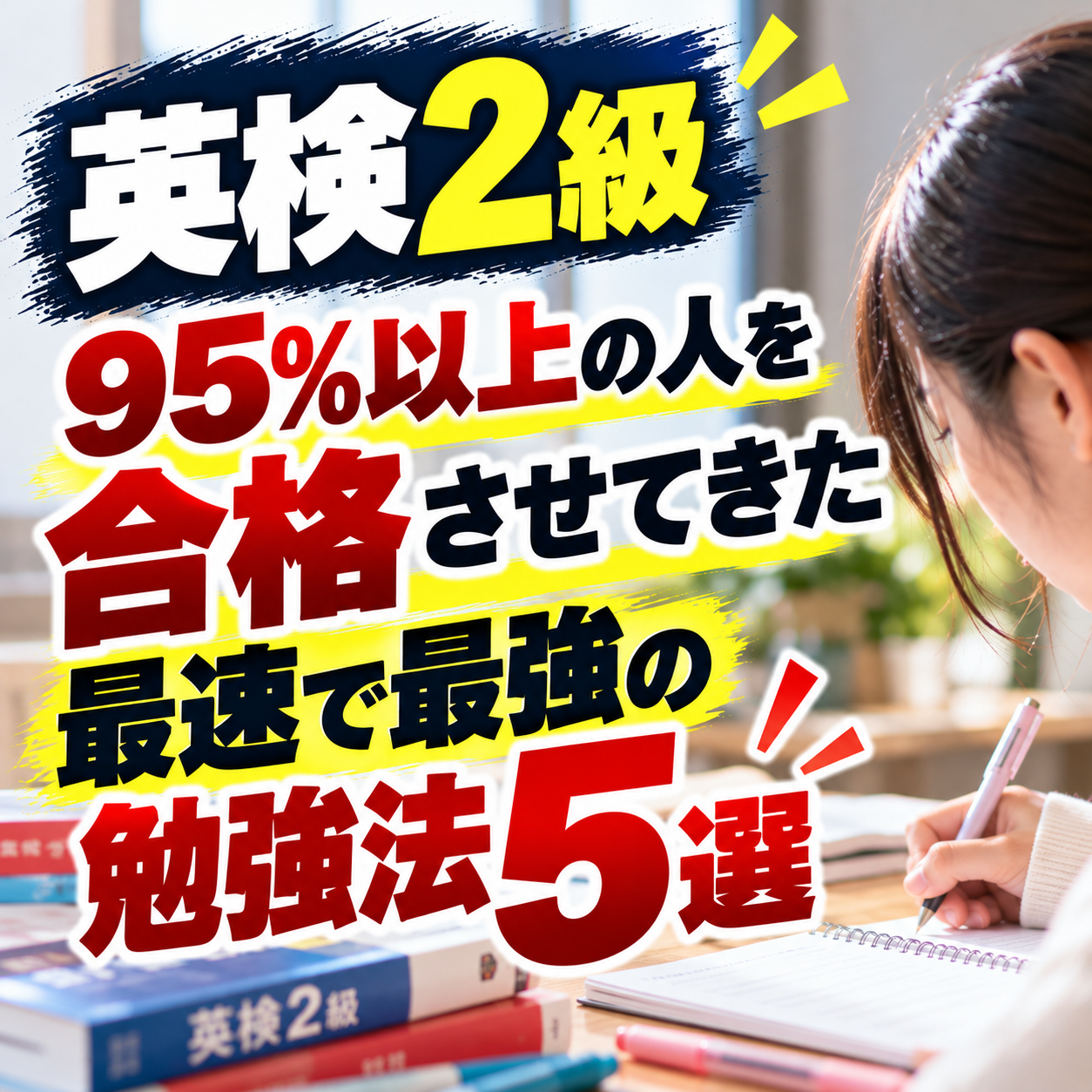 【英検2級】95％以上の人を合格させてきた最速で最強の勉強法5選